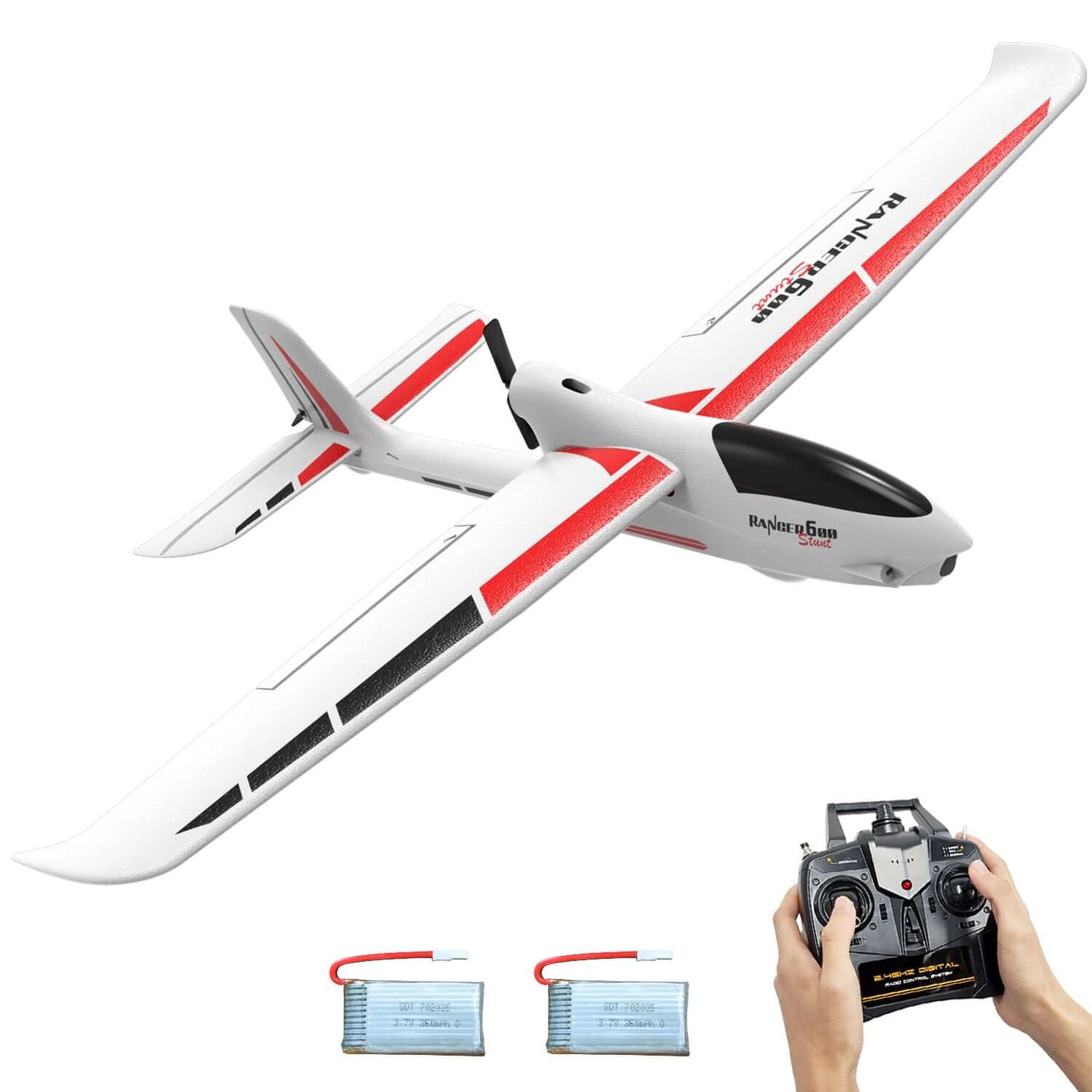 VolantexRC Ranger 600 V2 4CH RC Airplane with XPilot Gyro and One-Key Aerobatics - www.Shopthatapp.com #