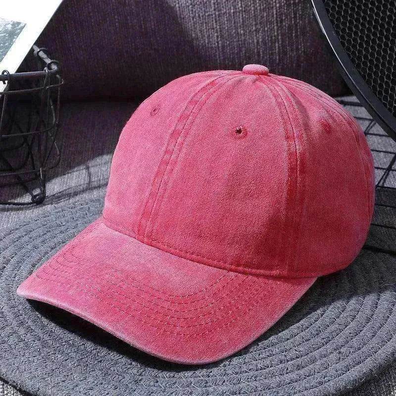 Washed Baseball Caps For Men And Women Outdoor Distressed Sun Hats Simple Caps - www.Shopthatapp.com
