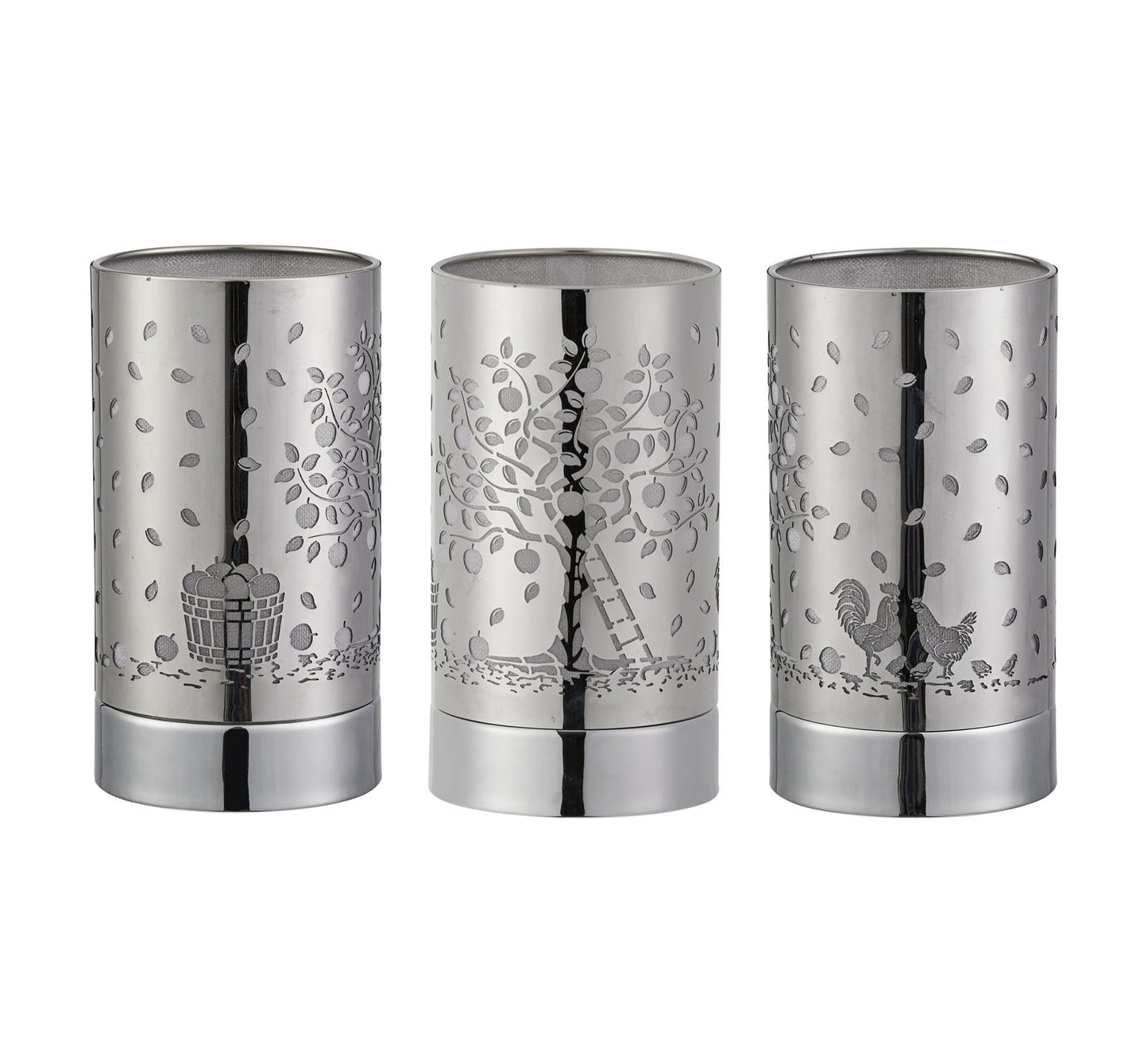 7" Touch lamp/Oil burner/Wax warmer - Silver Apple Tree - Www.Shopthatapp.com
