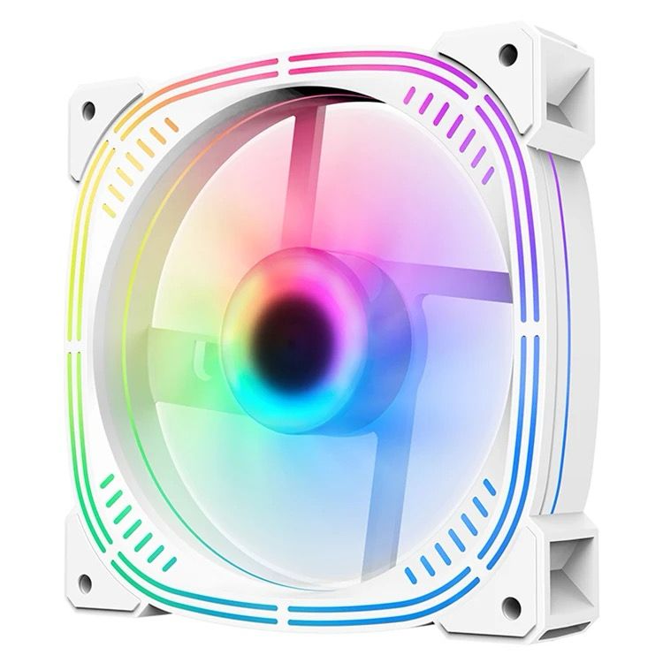 120mm PC Computer Case Fan Cooling Cooler 6PIN Adjustable RGB Led 12cm Mute Ventilador 5V DC ARGB Fans Adjust Speed Aura Sync Black / White - www.Shopthatapp.com
