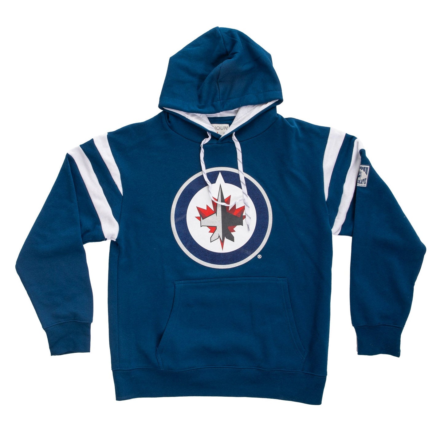 Winnipeg Jets Varsity Retro Style Hoodie - www.Shopthatapp.com