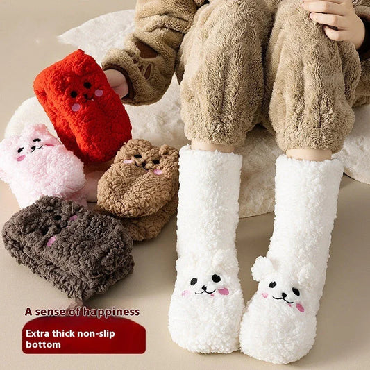 Velvet Socks – Soft Polyester Cotton Warm Women’s Cozy Socks - www.Shopthatapp.com