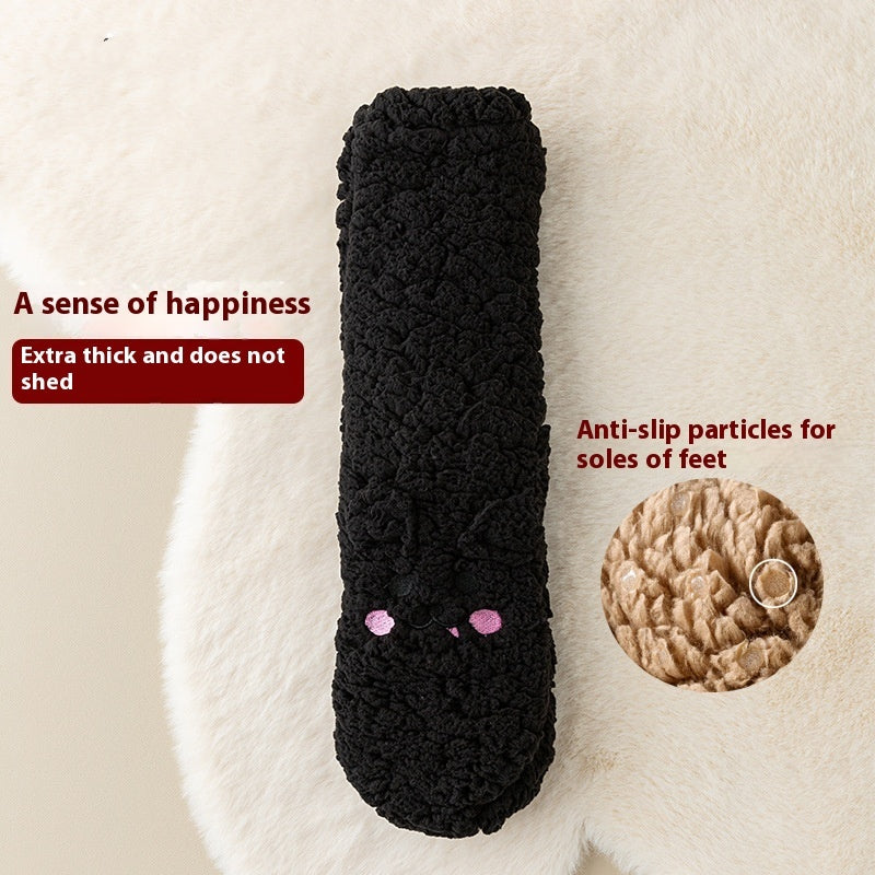 Winter Floor Socks Velvet Thicken Warm Coral Velvet Cute Socks Japanese-style Home Footwear Non-slip Socks New Year Gifts Winter Gadgets - www.Shopthatapp.com