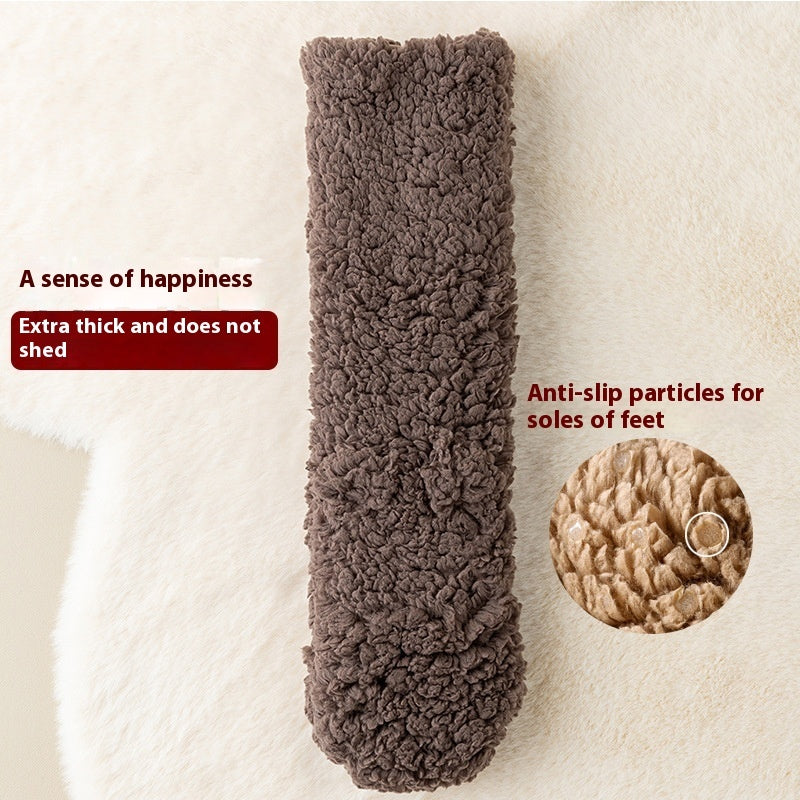 Winter Floor Socks Velvet Thicken Warm Coral Velvet Cute Socks Japanese-style Home Footwear Non-slip Socks New Year Gifts Winter Gadgets - www.Shopthatapp.com