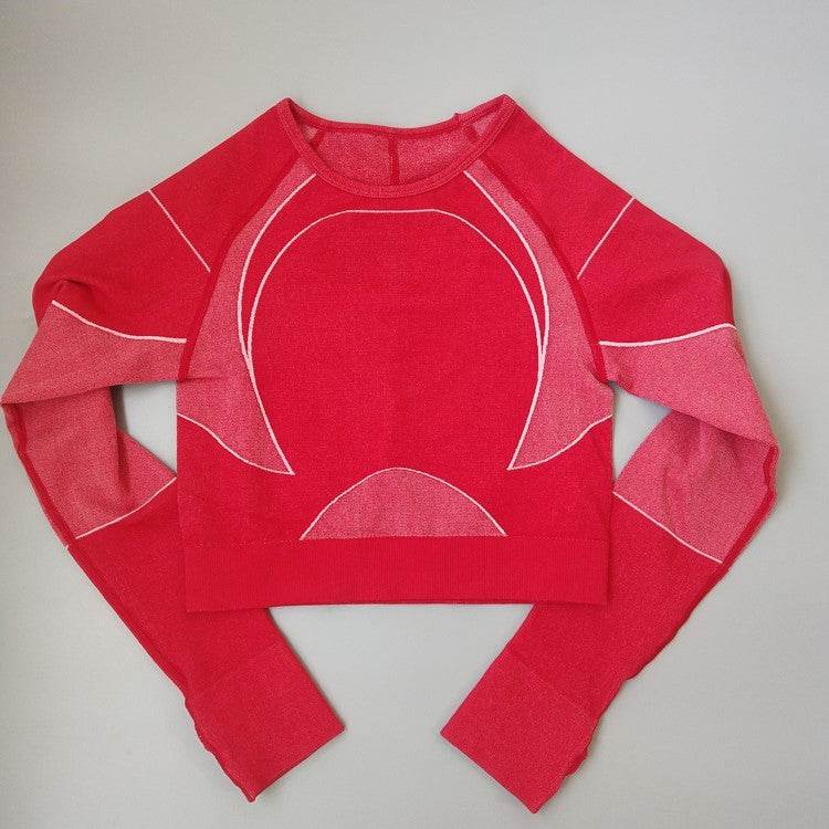 Women Tight Long Sleeve Fitness Workout Yoga Running Gym Crop top - www.Shopthatapp.com #