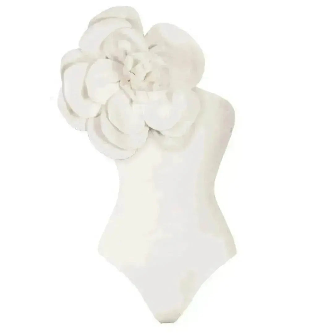 Women's Big Flower High Quality One-piece Swimsuit All-matching Women - www.Shopthatapp.com