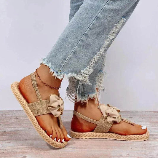 Women's Fashion Trend Indoor Outdoor Bow Sandals - www.Shopthatapp.com