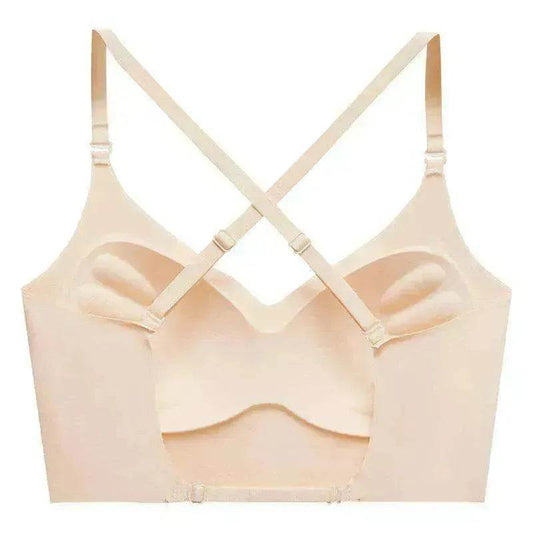 Women's U shaped One piece Seamless Back Shaping Bra - www.Shopthatapp.com