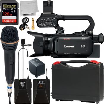 Caméscope compact Full HD Canon XA11 avec sorties HDMI et composite et kit microphone sans fil