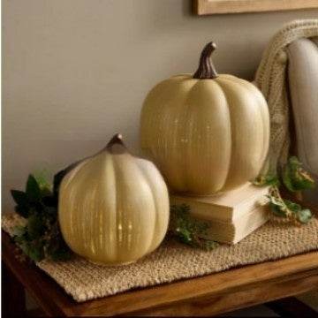Starry Night Glass Halloween Pumpkin Decoration - www.Shopthatapp.com