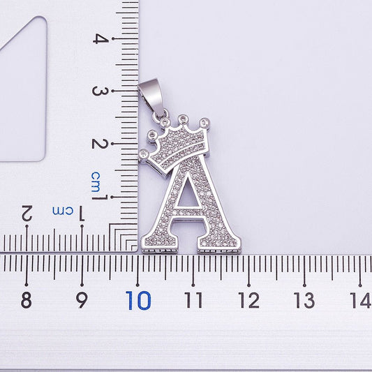 Letter Pendant with Chain - Silver - www.Shopthatapp.com