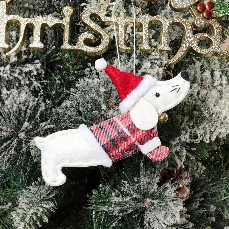Christmas Decorations Dressing Sausage Dog Small Pendant - www.Shopthatapp.com