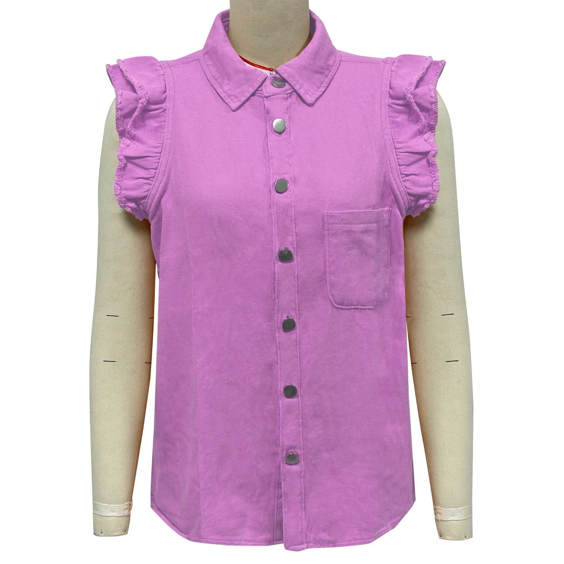 European And American Style Sleeveless Denim Jacket For Women - www.Shopthatapp.com