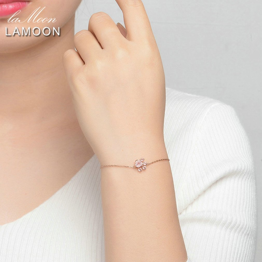 PetWithMe Adjustable Paw Bracelet in Rose Gold