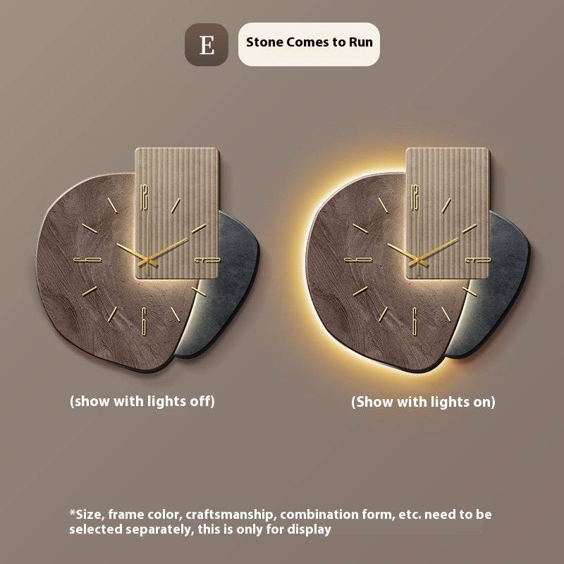 Lucky Stone Restaurant Clock Wall Clock - www.Shopthatapp.com