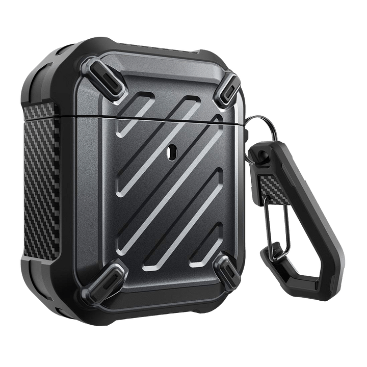 Apple AirPods 1 & 2 Unicorn Beetle Pro Rugged Case-Black - www.Shopthatapp.com