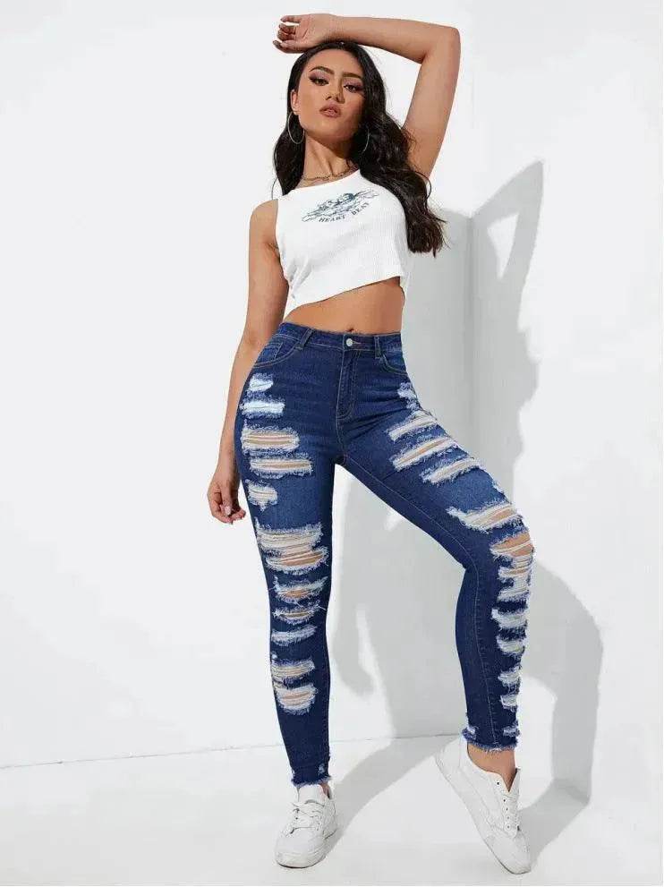 All-match Skinny Denim Trousers For Women - www.Shopthatapp.com