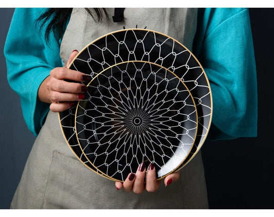 Allure Geometry Dinnerware Set - www.Shopthatapp.com