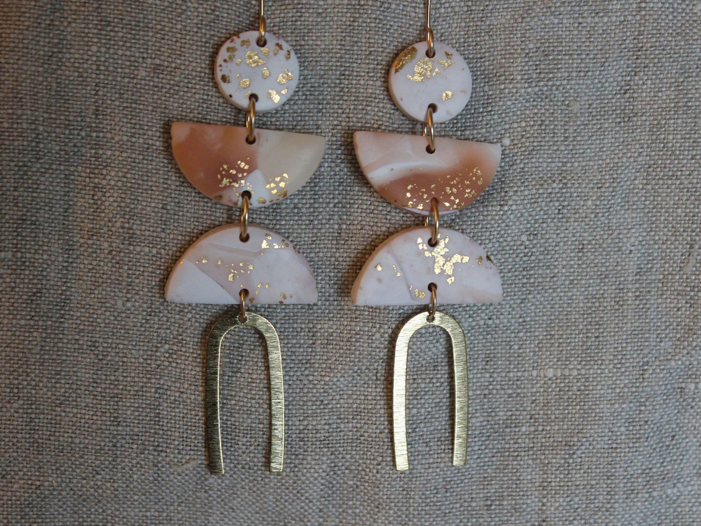 Alma Rosa Jewelry Polymer Clay Statement Earrings - www.Shopthatapp.com