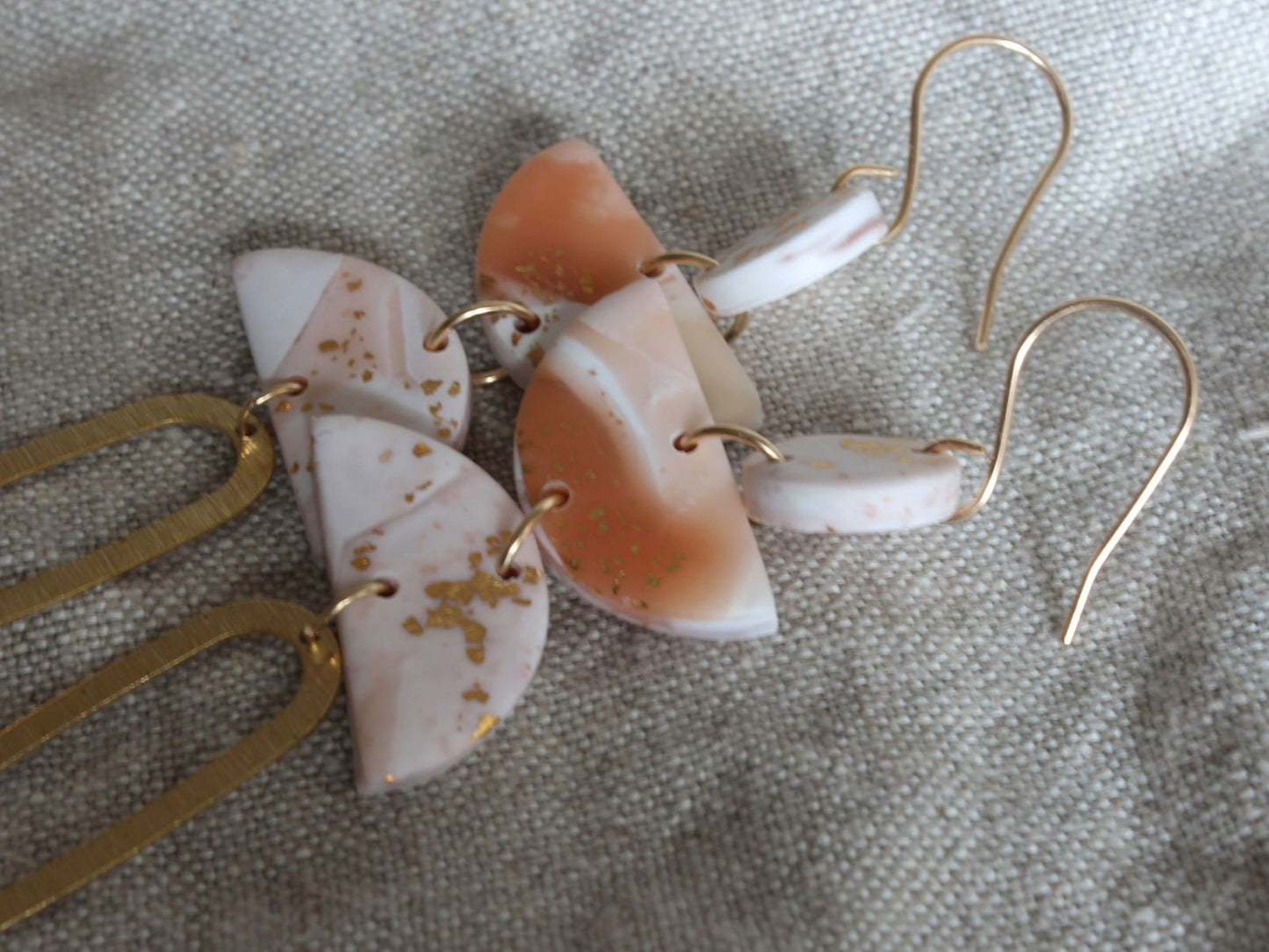 Alma Rosa Jewelry Polymer Clay Statement Earrings - www.Shopthatapp.com