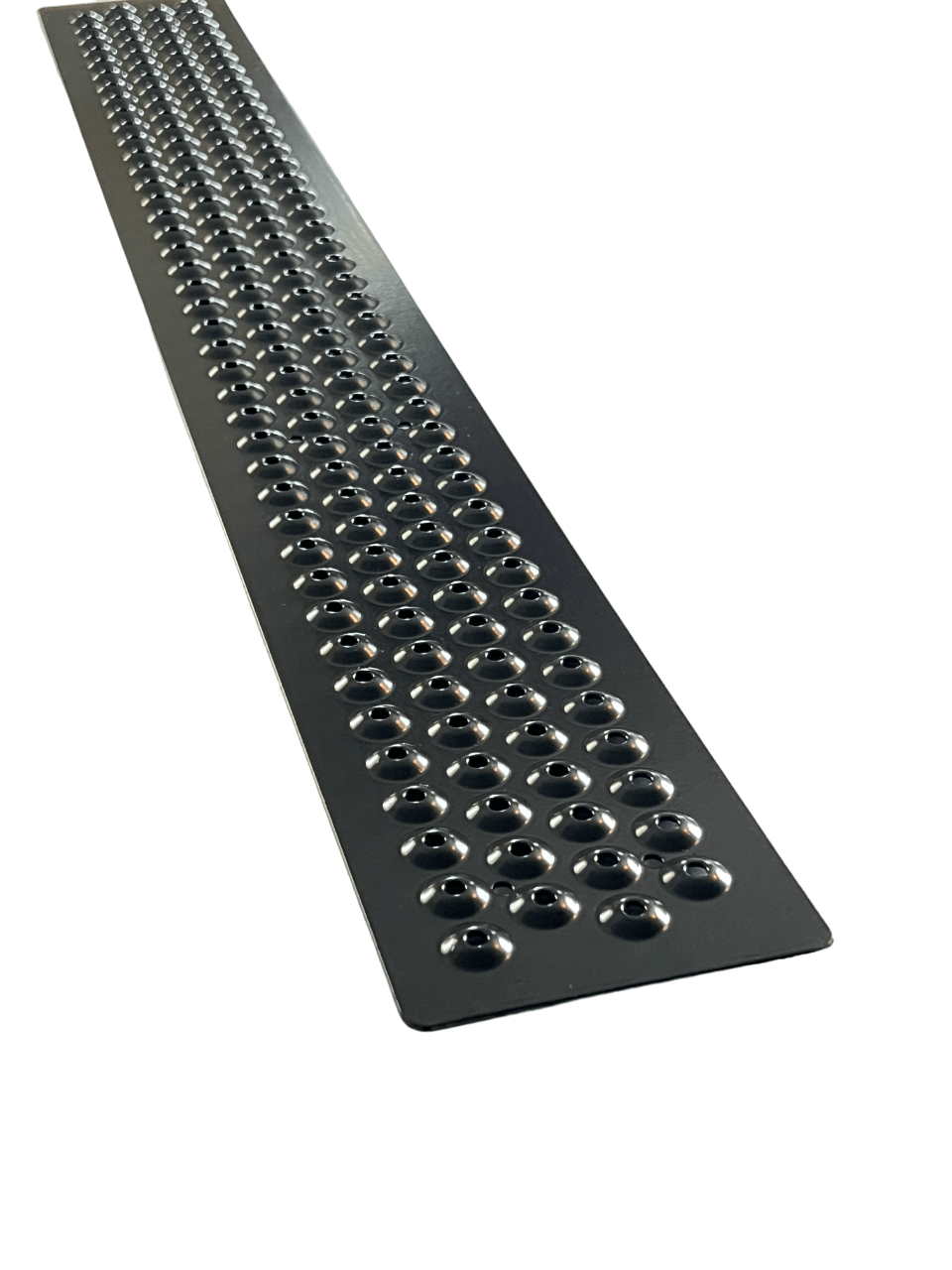 Aluminum Grip Stair Cover Treads - Signal Black, Includes Stainless Steel 1" Screws - 4" x 32" - www.Shopthatapp.com
