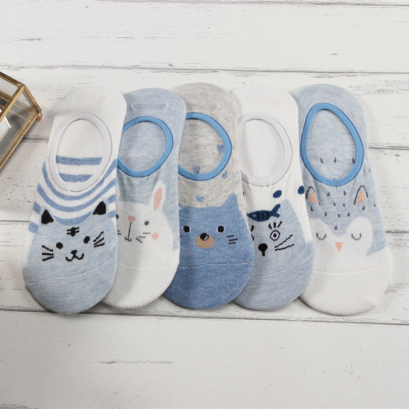 Animal Cartoon Pet Socks - 5 Pack-Pet supplies and goodies-www.Shopthatapp.com-PetWithMe