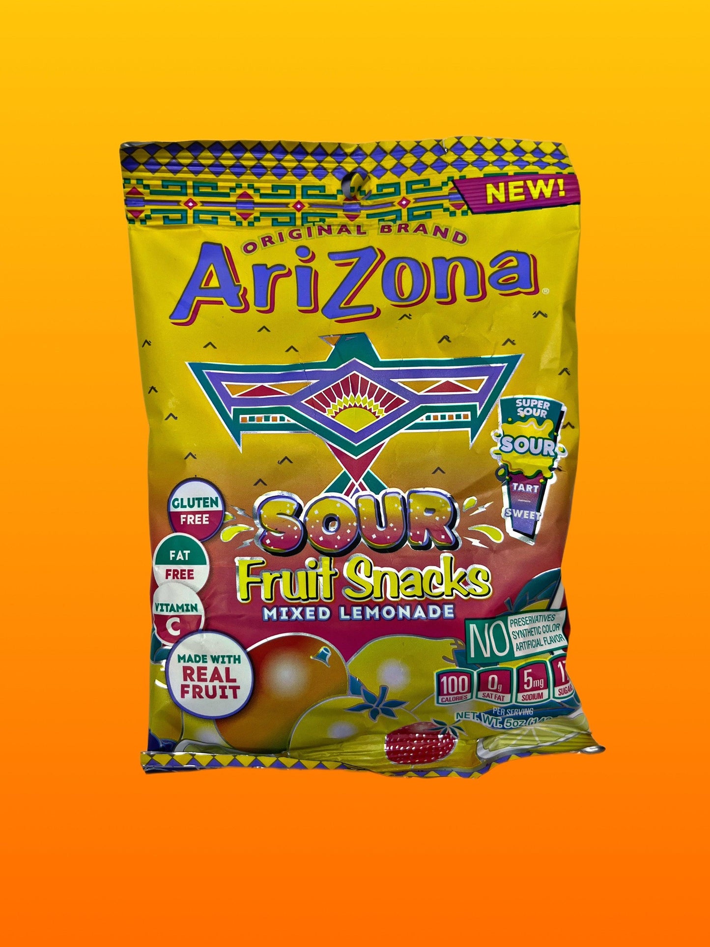Arizona Sour Fruit Snacks Mixed Lemonade 5OZ - U.S Edition - www.Shopthatapp.com