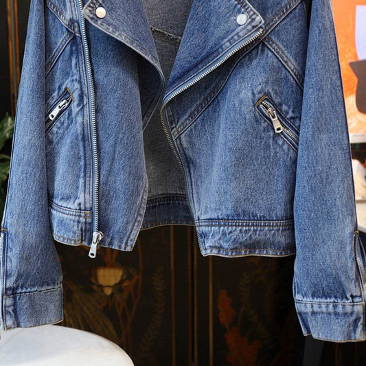 Long Denim Jacket Casual Japanese Korean Style - www.Shopthatapp.com
