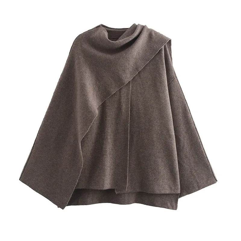 Women Solid Fashionable Cozy Scarf Winter Coat Jacket - www.Shopthatapp.com