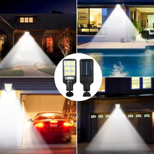 LED Solar Motion Sensor Light Bright Garden Outdoor Street Wall Lamp Solar Wall Lamp Lights Outdoor Road Lamp For Garden, Yard, Garage, Path - www.Shopthatapp.com