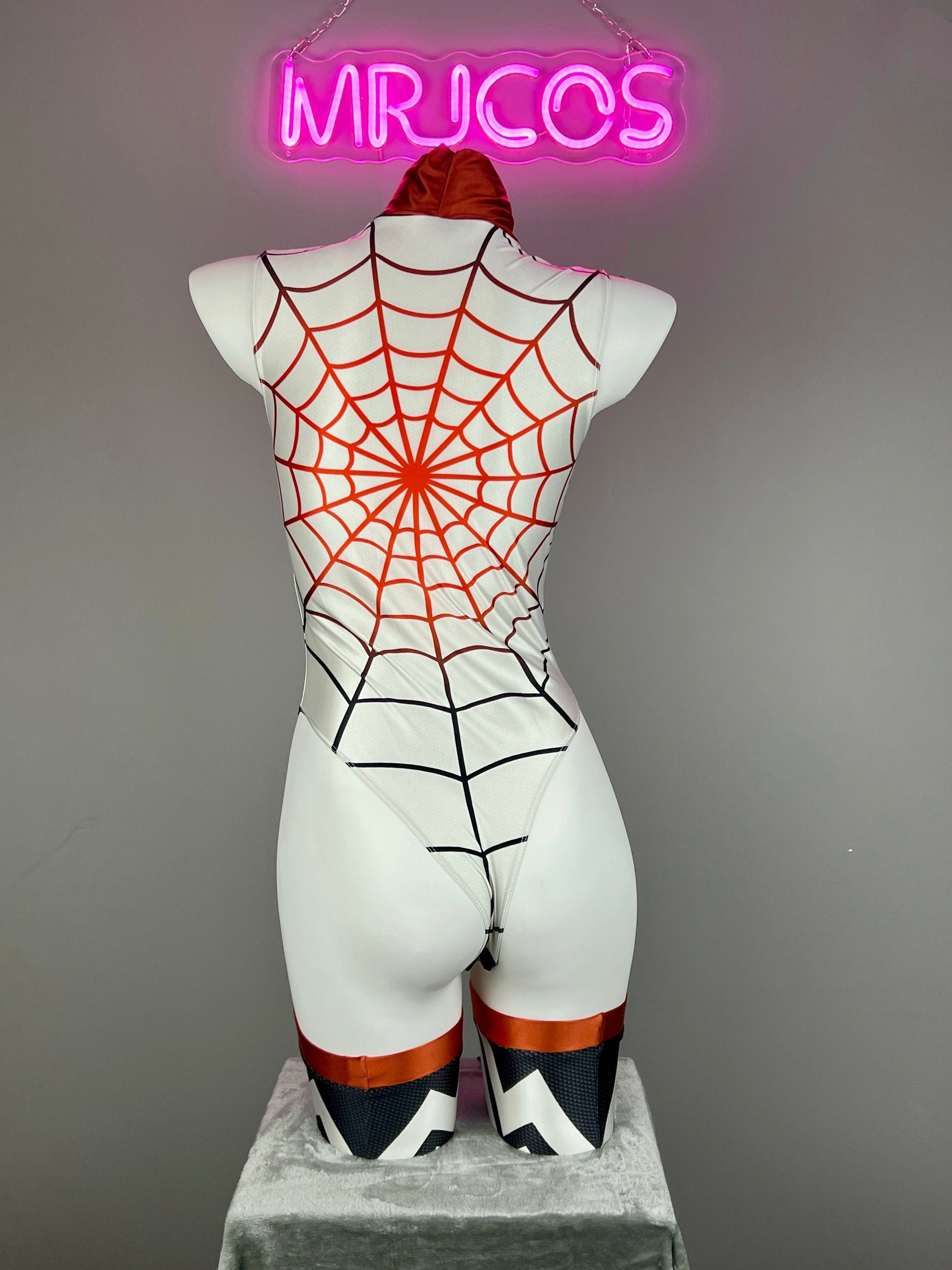Woman Super Hero Spandex Open Crotch Cosplay Bodysuit Sexy Lingerie - www.Shopthatapp.com