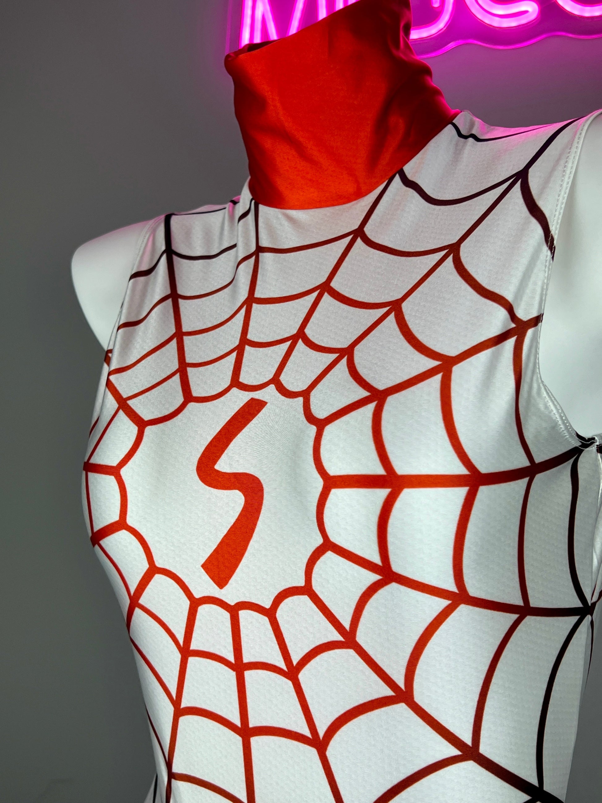 Woman Super Hero Spandex Open Crotch Cosplay Bodysuit Sexy Lingerie - www.Shopthatapp.com