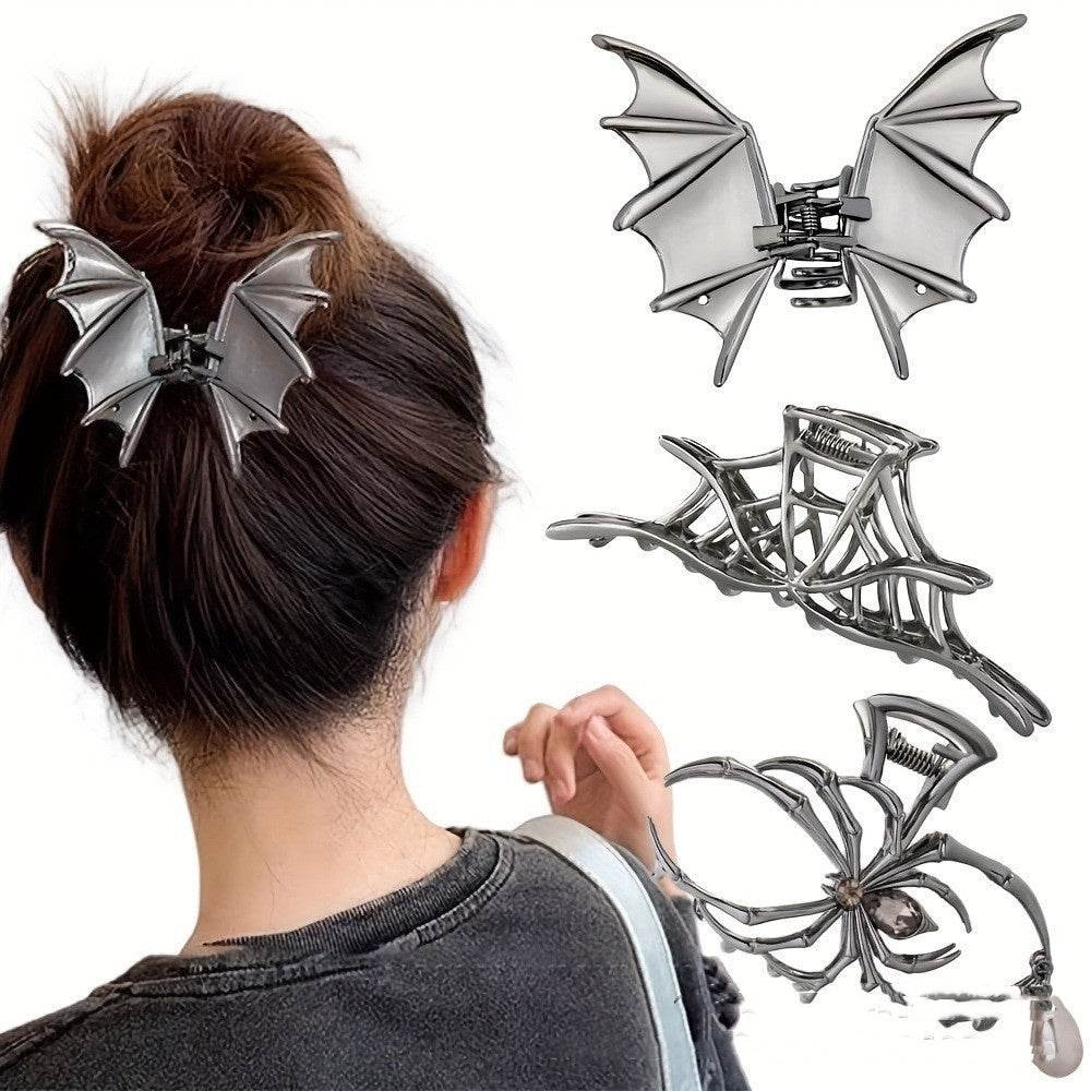 Halloween Barrettes Simple Bat - www.Shopthatapp.com