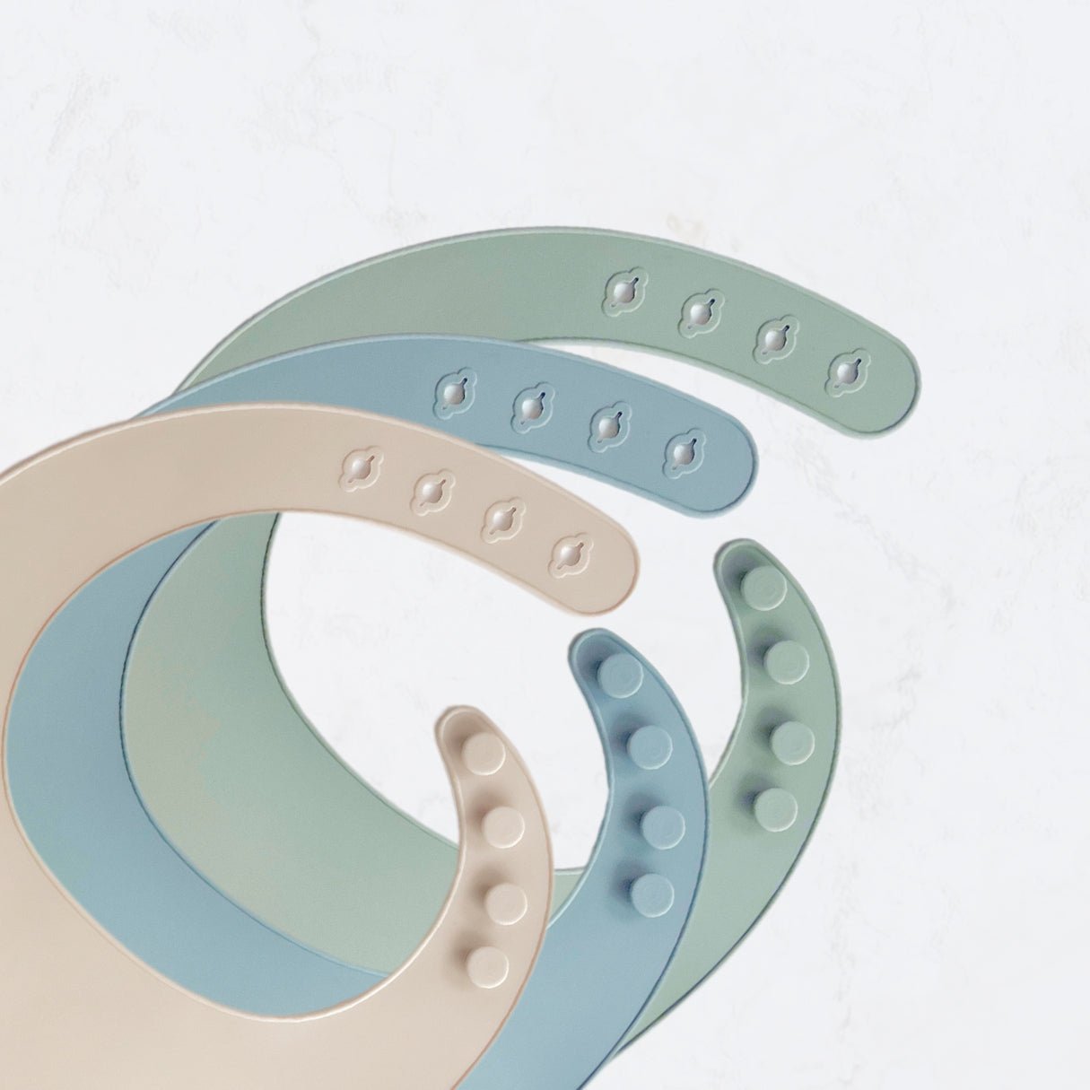 Bavoirs en silicone - Lot de 3