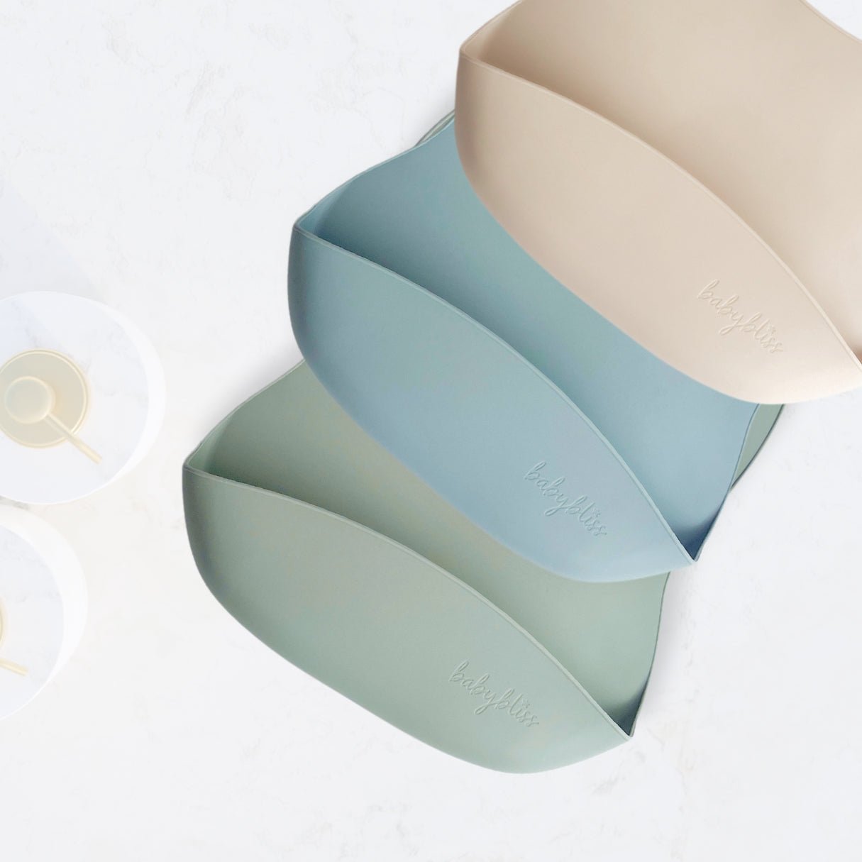 Bavoirs en silicone - Lot de 3
