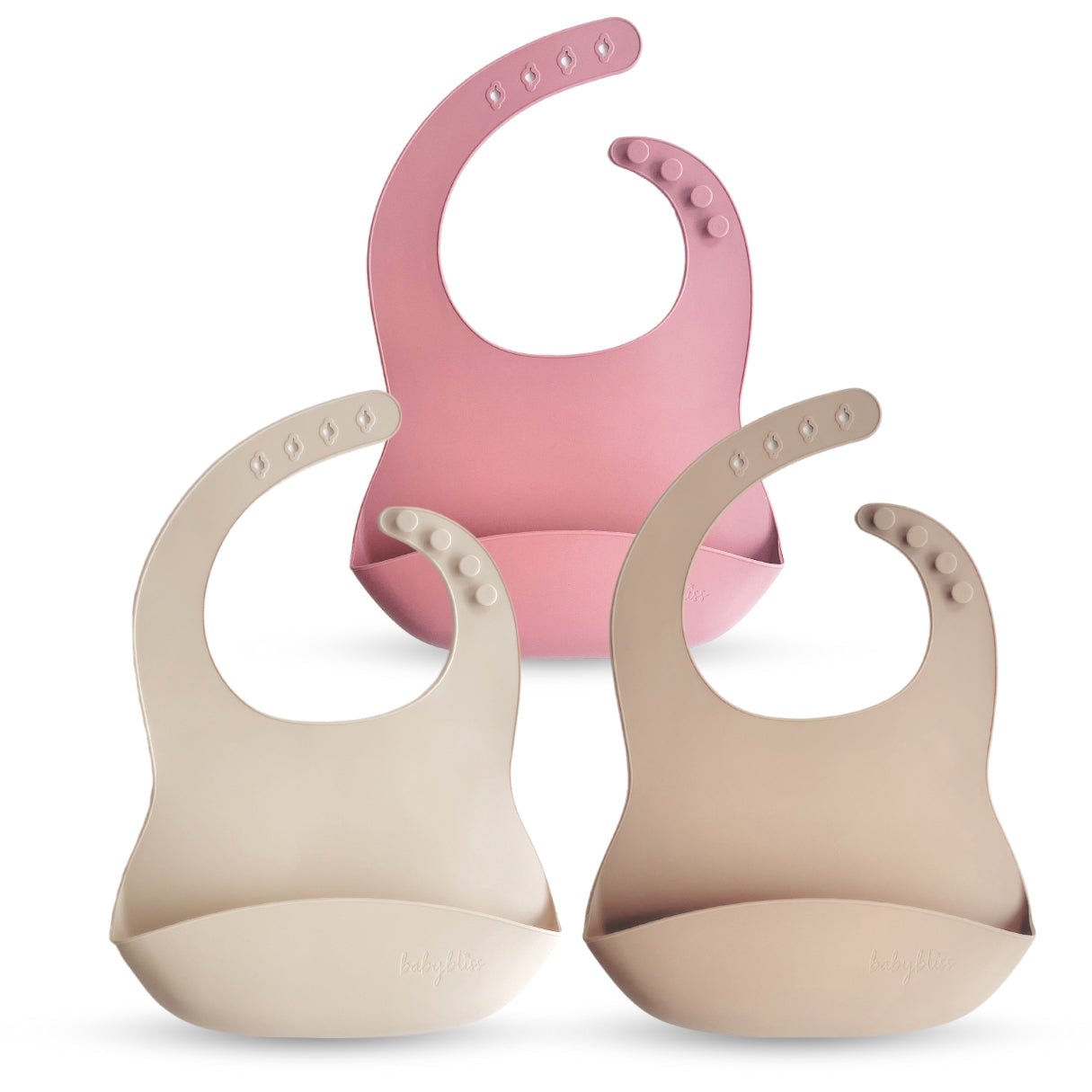 Bavoirs en silicone - Lot de 3