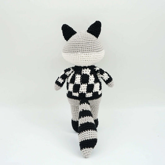 Bandit the Raccoon | Handmade Crochet Cotton Toy | Soft Raccoon for Kids - www.Shopthatapp.com