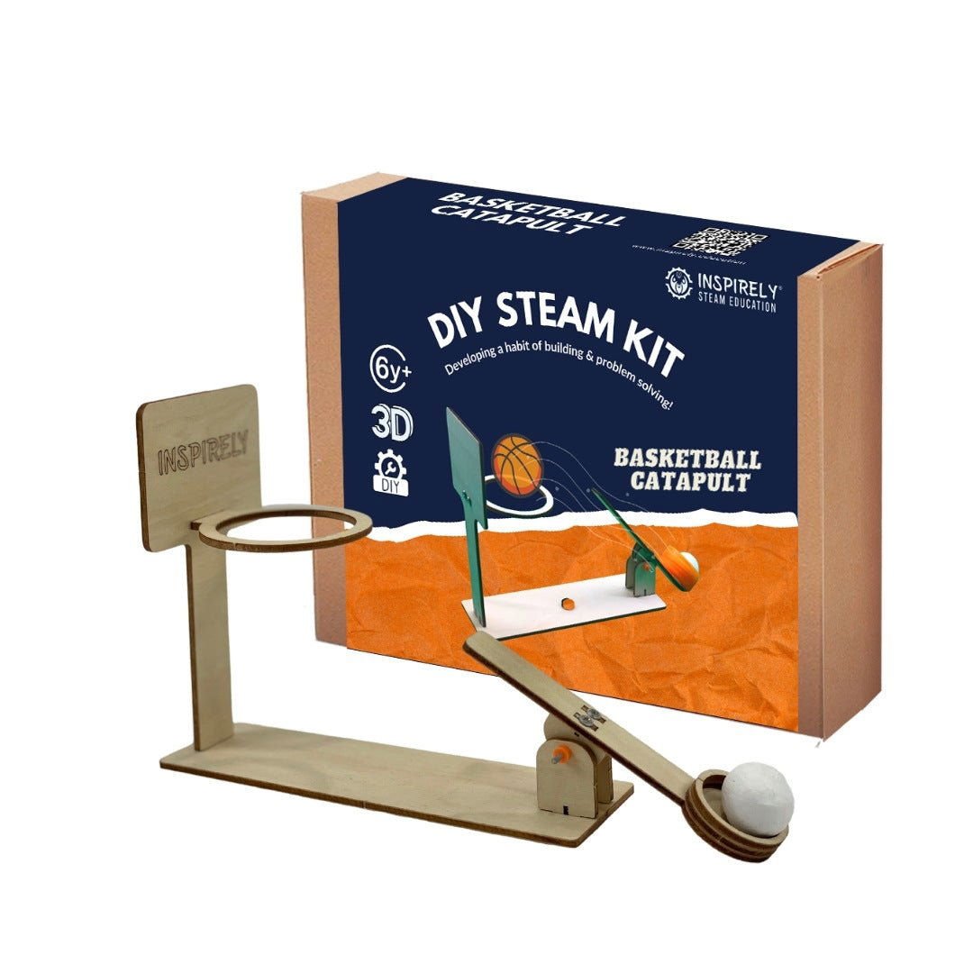 Basketball Catapult | DIY STEM Kit / Project | For Ages 6-99 Yrs - www.Shopthatapp.com