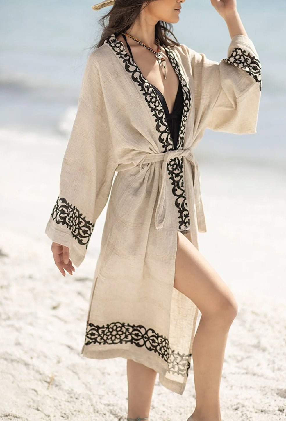 Goddess Linen Kimono - www.Shopthatapp.com