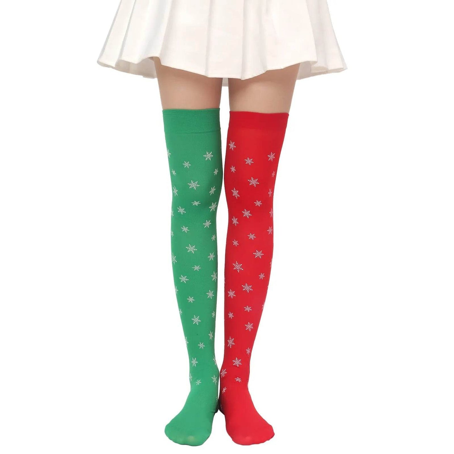 Christmas Plush Doll Knee Socks Bow Stockings - www.Shopthatapp.com