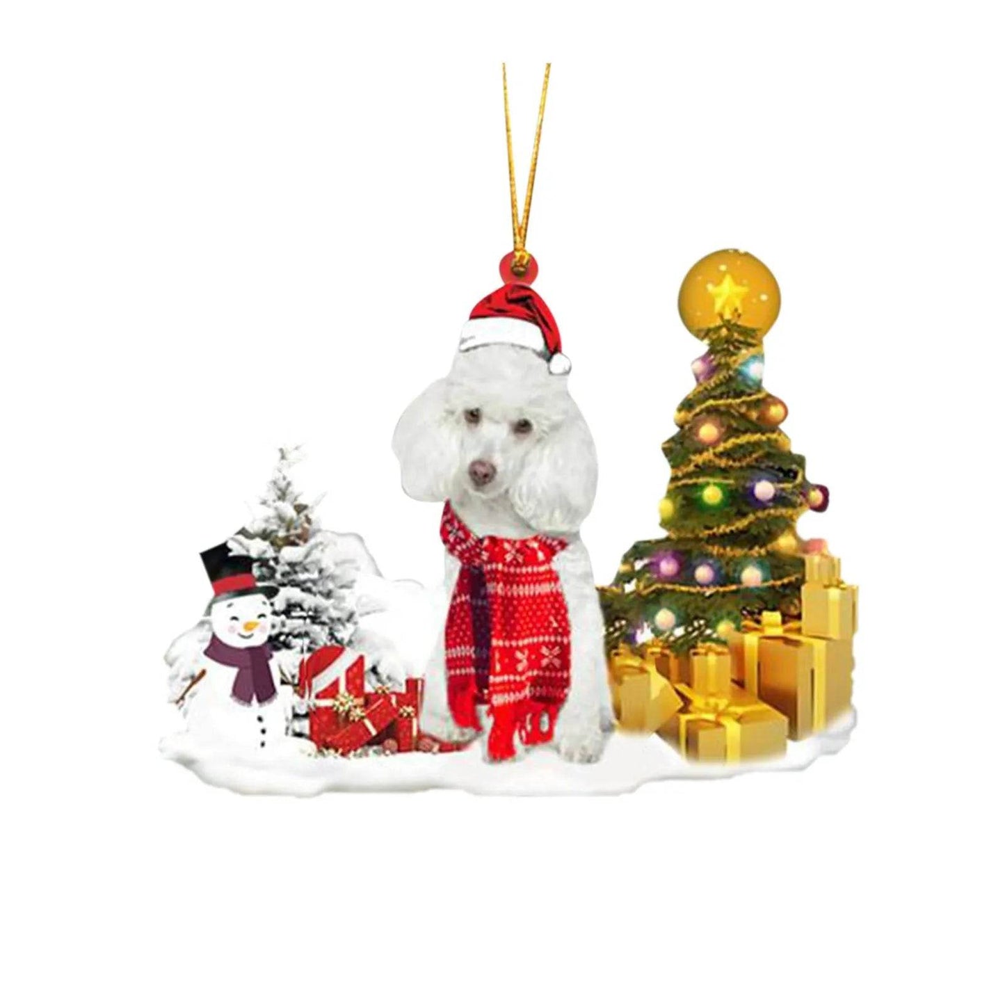 Christmas Family Puppies Decorate Trees With Lights - www.Shopthatapp.com