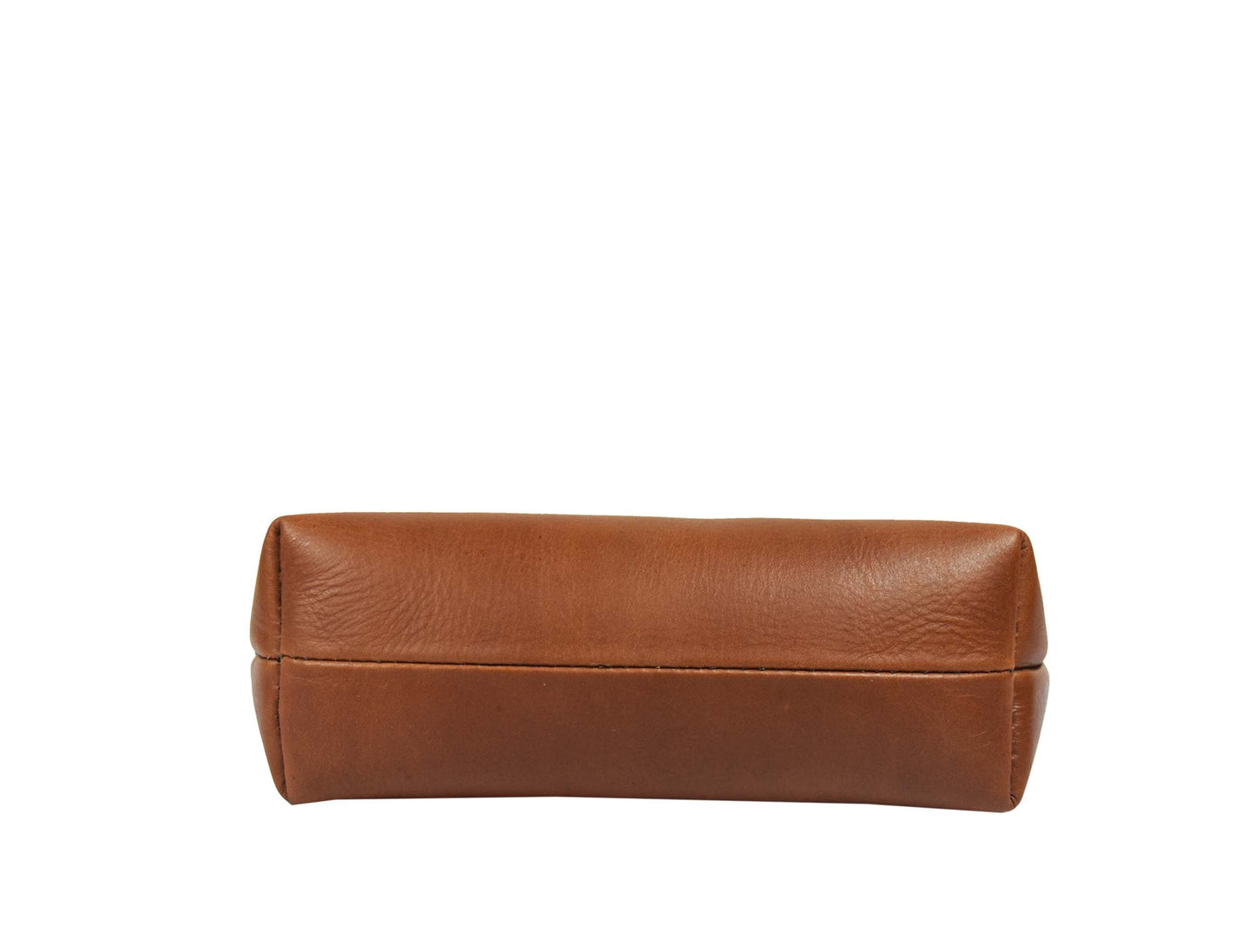 Belleza Leather Makeup Bag - Saddle - www.Shopthatapp.com