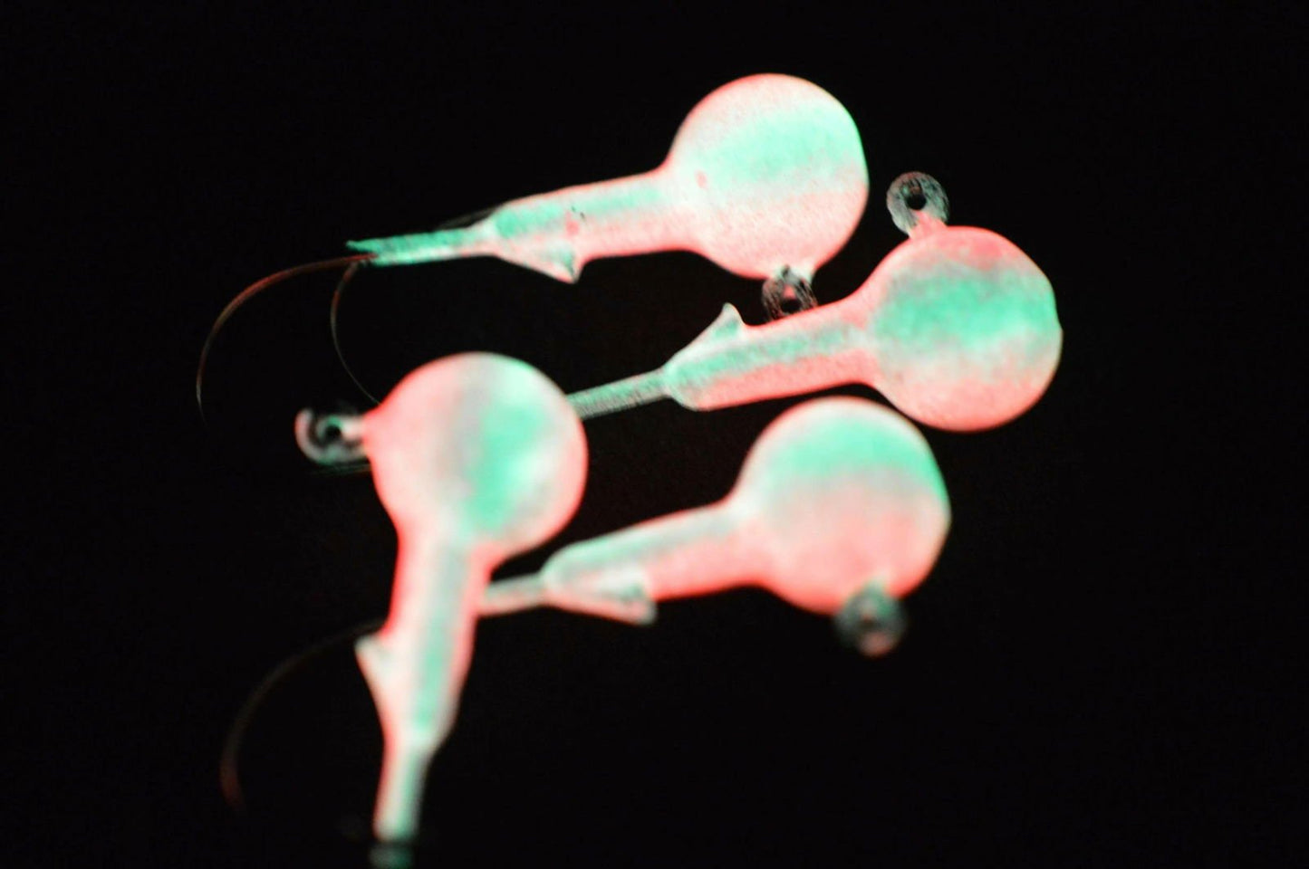 Big Sky Ball Jigs 3/8oz Glow 4/pack - www.Shopthatapp.com