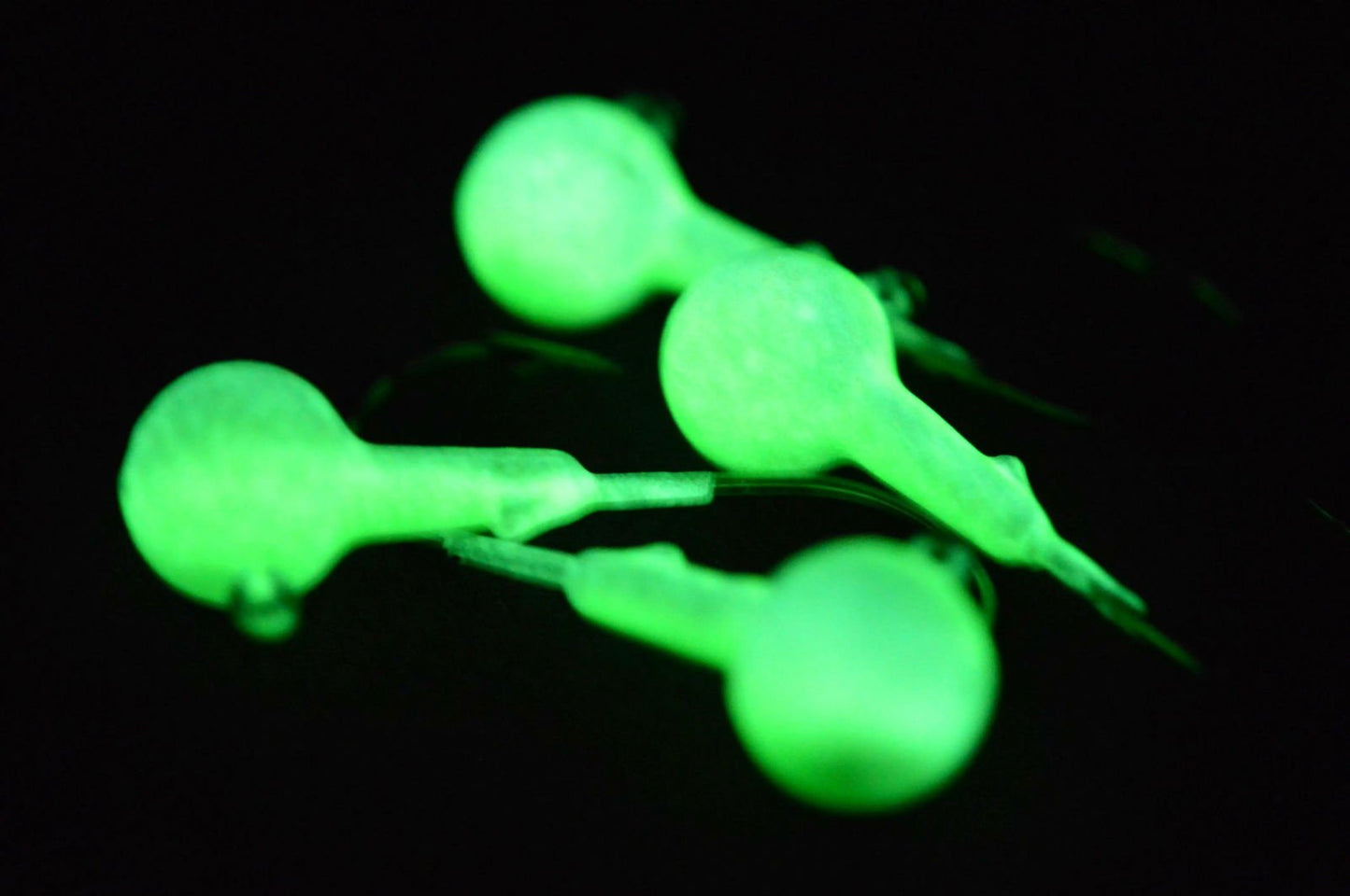 Big Sky Ball Jigs 3/8oz Glow 4/pack - www.Shopthatapp.com