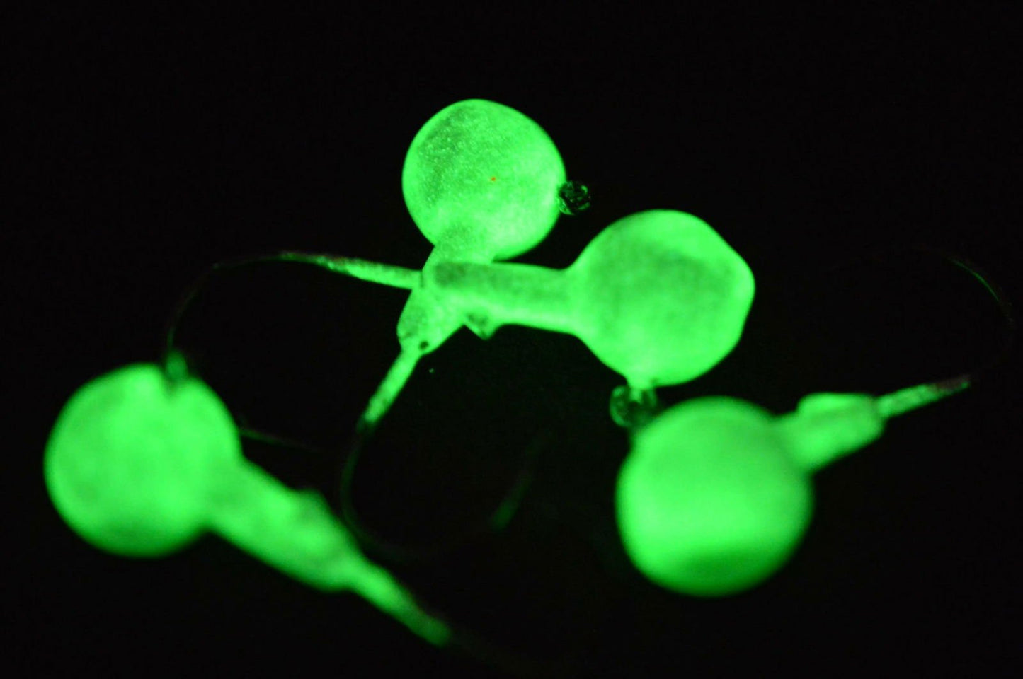Big Sky Ball Jigs 3/8oz Glow 4/pack - www.Shopthatapp.com