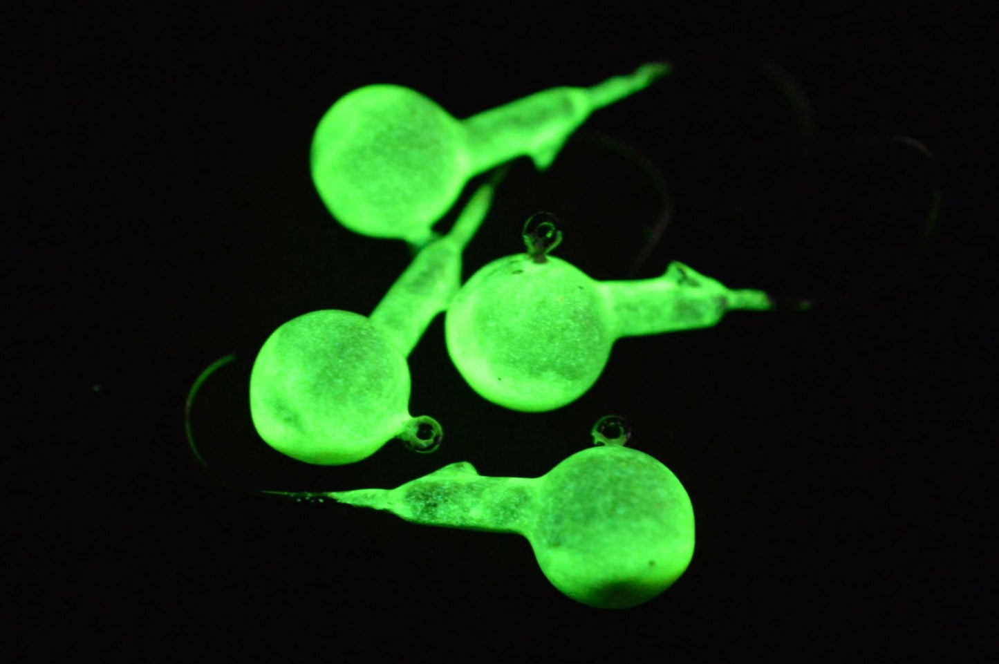 Big Sky Ball Jigs 3/8oz Glow 4/pack - www.Shopthatapp.com