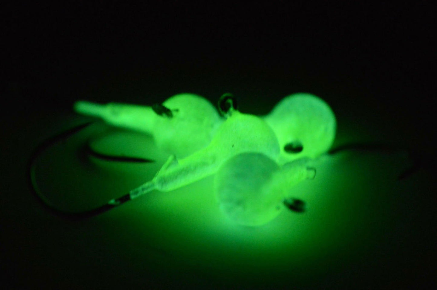 Big Sky Ball Jigs 3/8oz Glow 4/pack - www.Shopthatapp.com