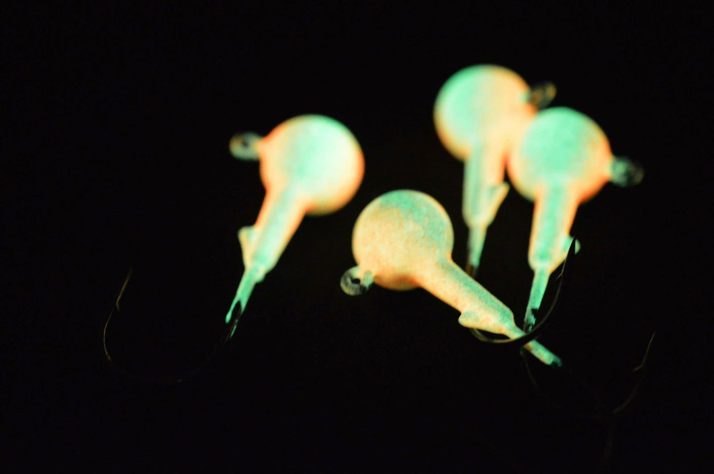 Big Sky Ball Jigs 3/8oz Glow 4/pack - www.Shopthatapp.com