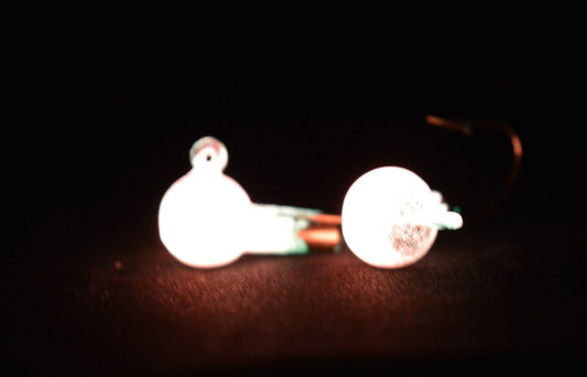 Big Sky Rock & Roll Rattling Ball Jigs Glow 3/8oz 2/pack - www.Shopthatapp.com