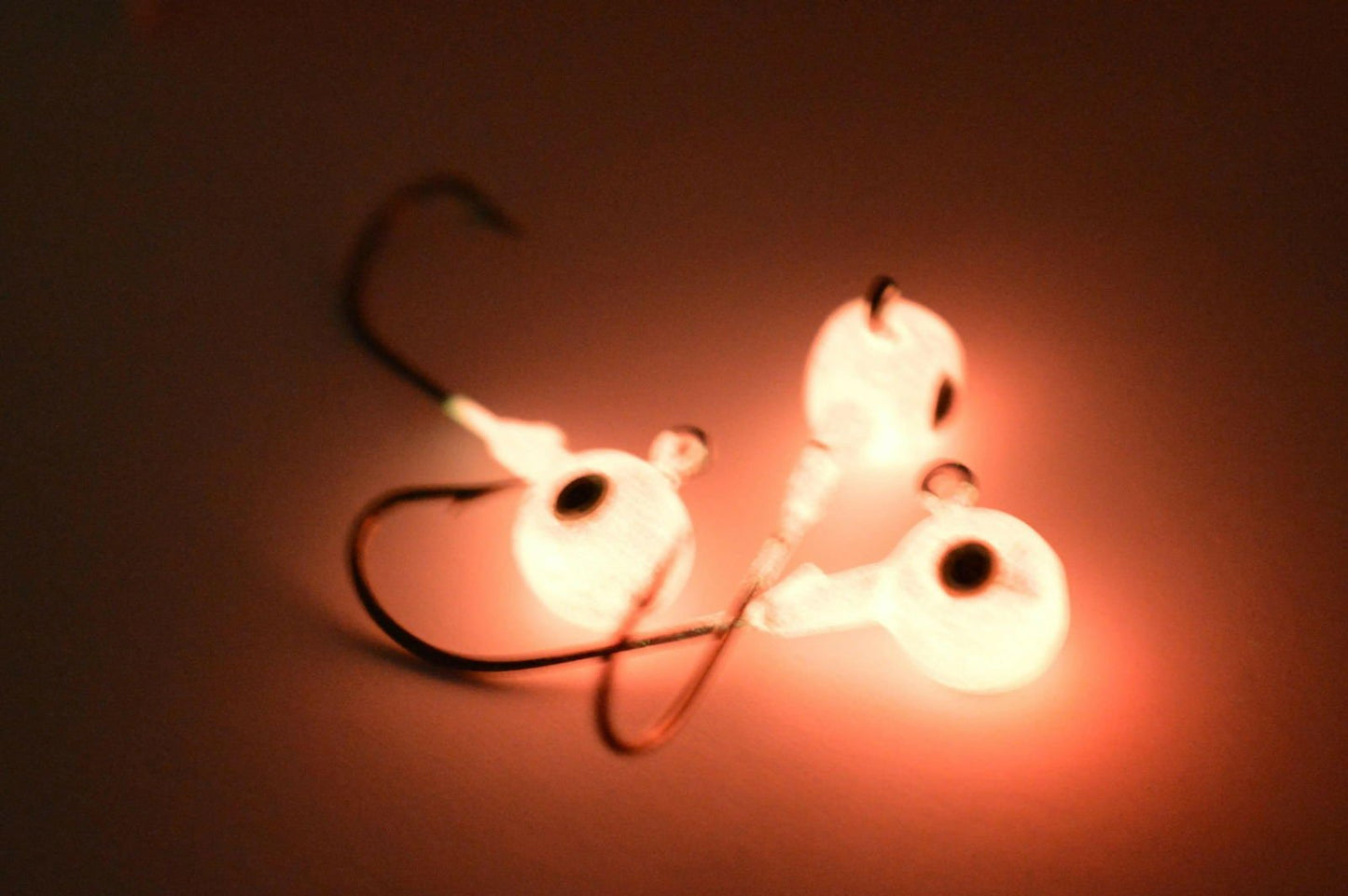 Big Sky Titan 3/8oz Heavy Duty Jig Heads Glow 3/pack - www.Shopthatapp.com